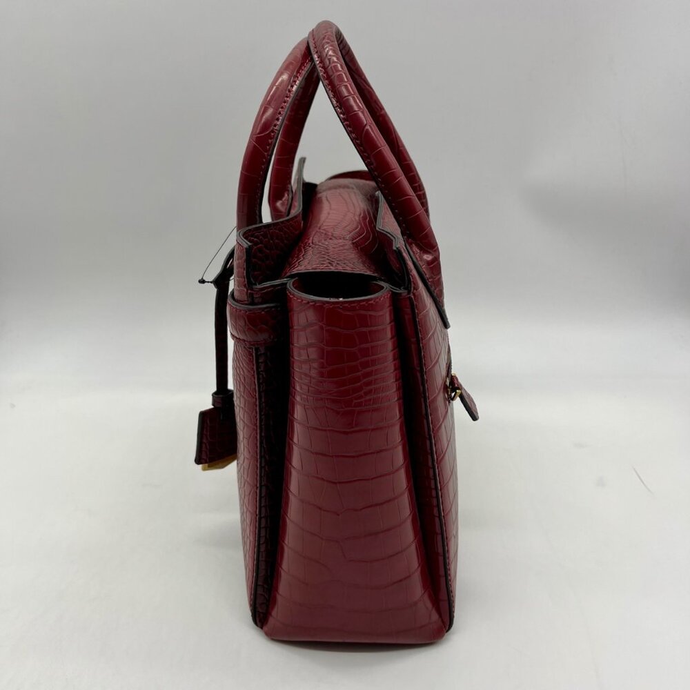Guess Red Faux Animal Embossed Shoulder Bag - Picture 4 of 11